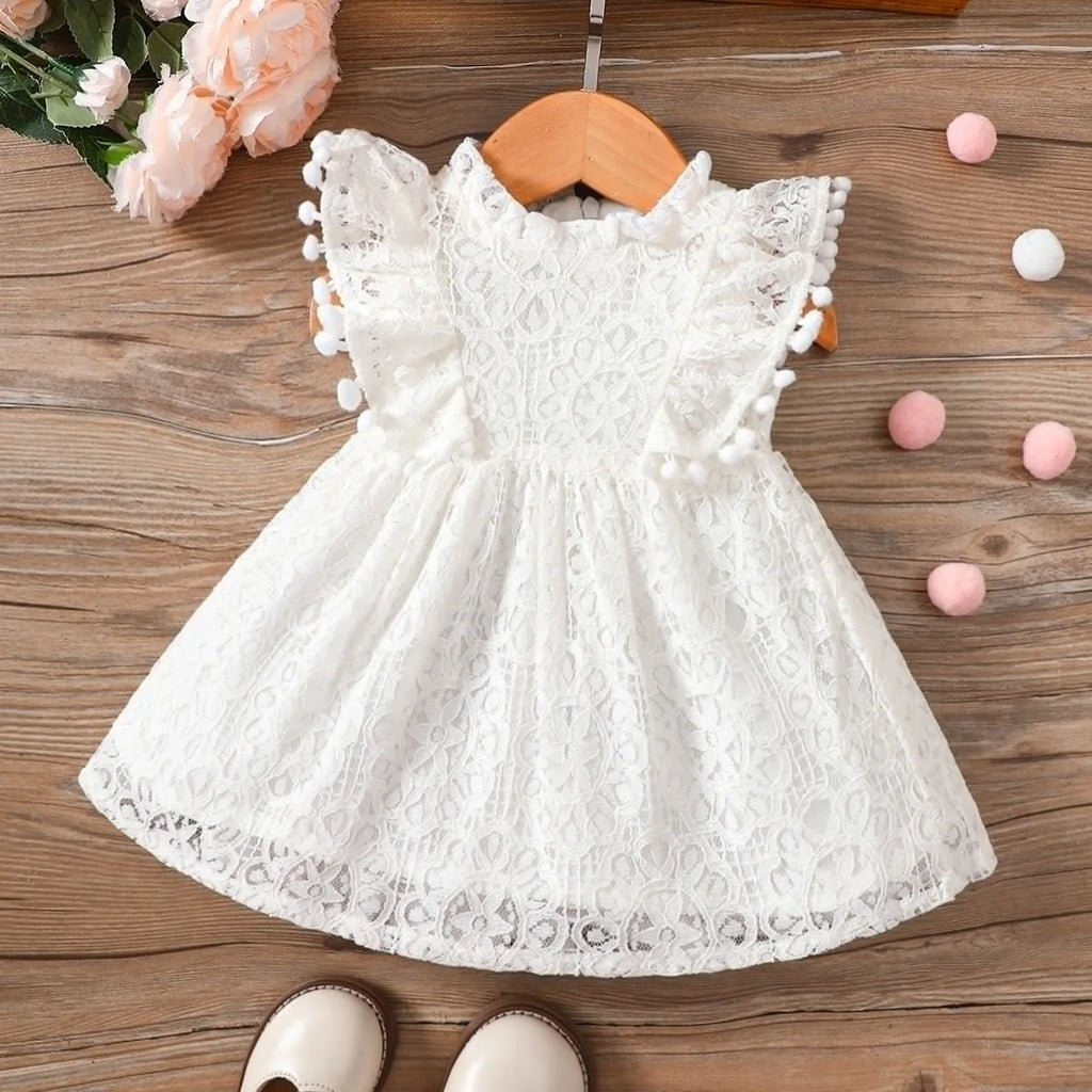Flying Sleeve Princess lase Dress