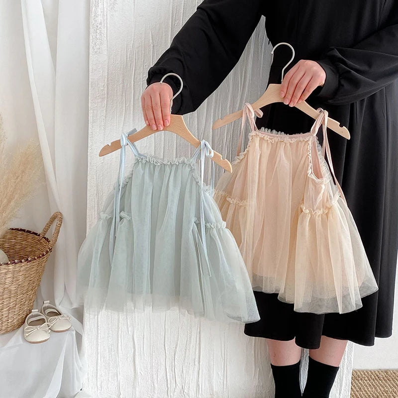 Tulle Suspenders Dress