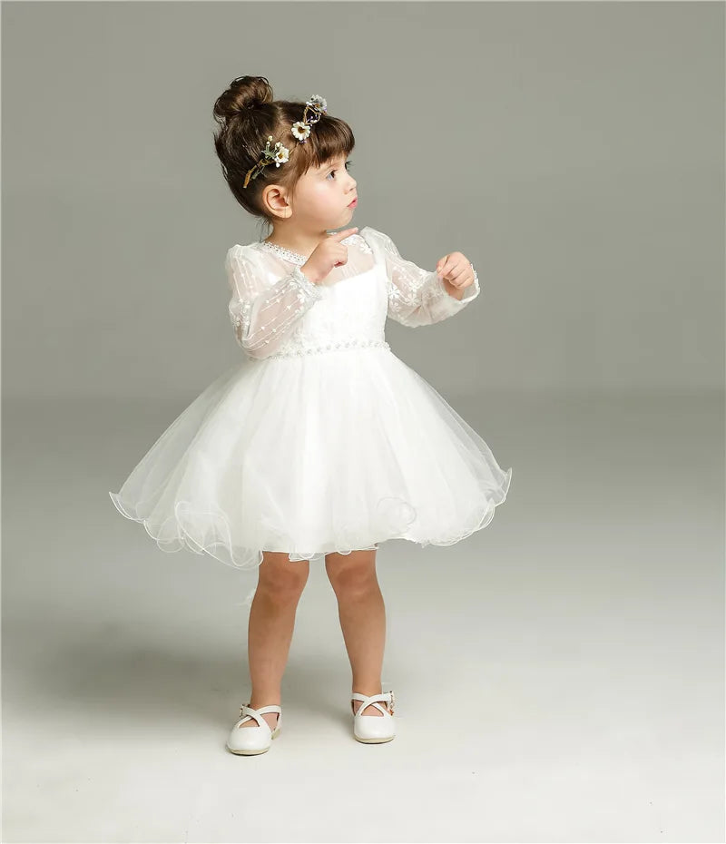 Long Sleeve White Dress