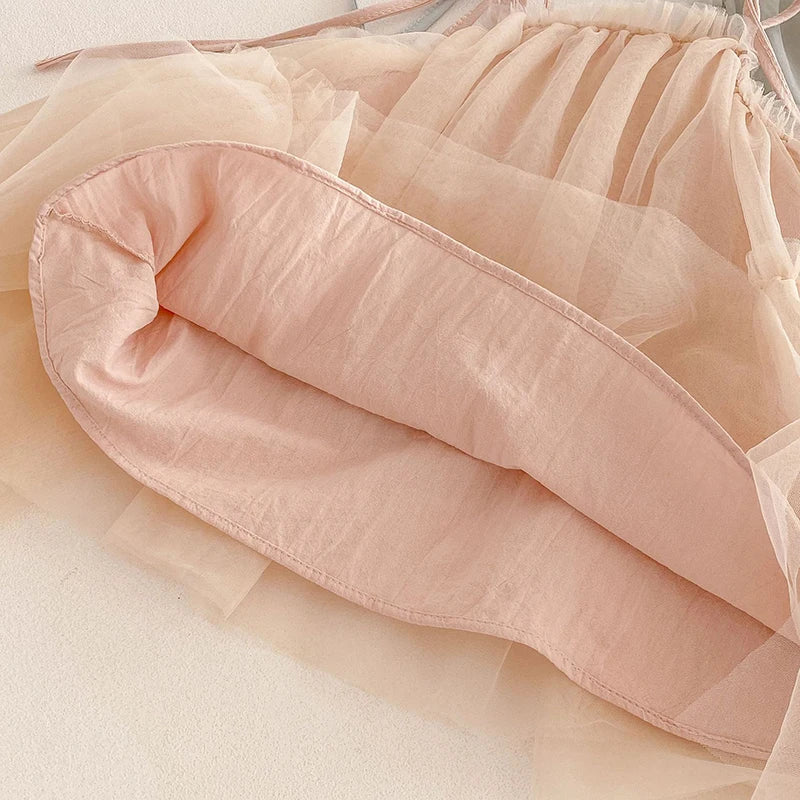 Tulle Suspenders Dress