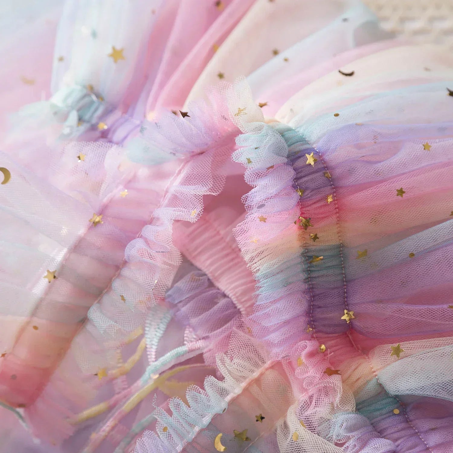 Rainbow butterfly Sequin Sling Dress