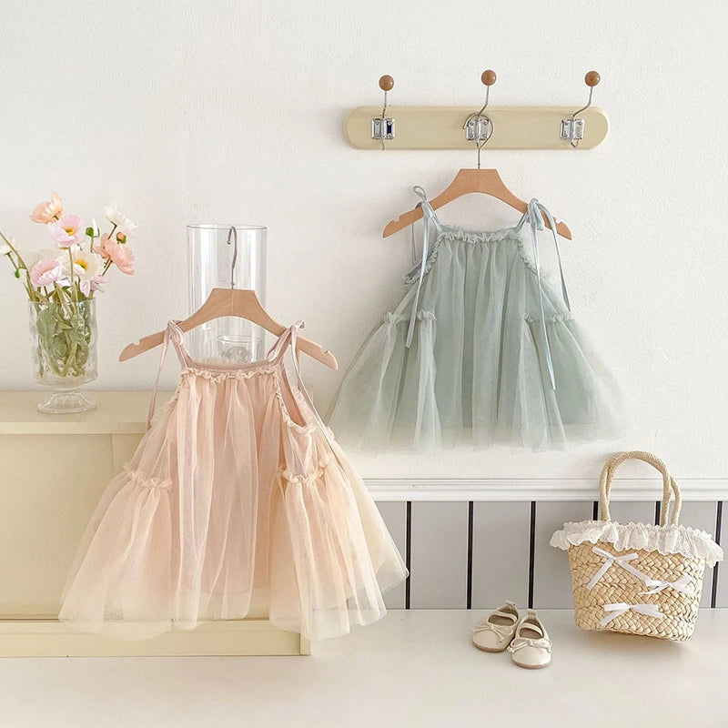 Tulle Suspenders Dress