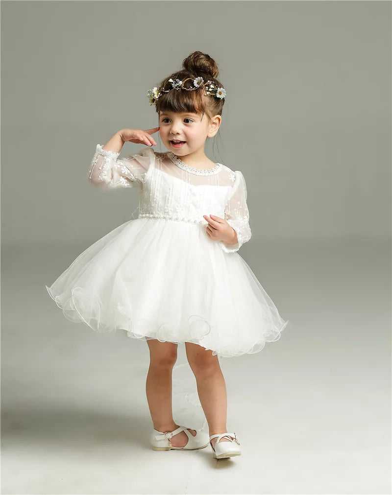 Long Sleeve White Dress