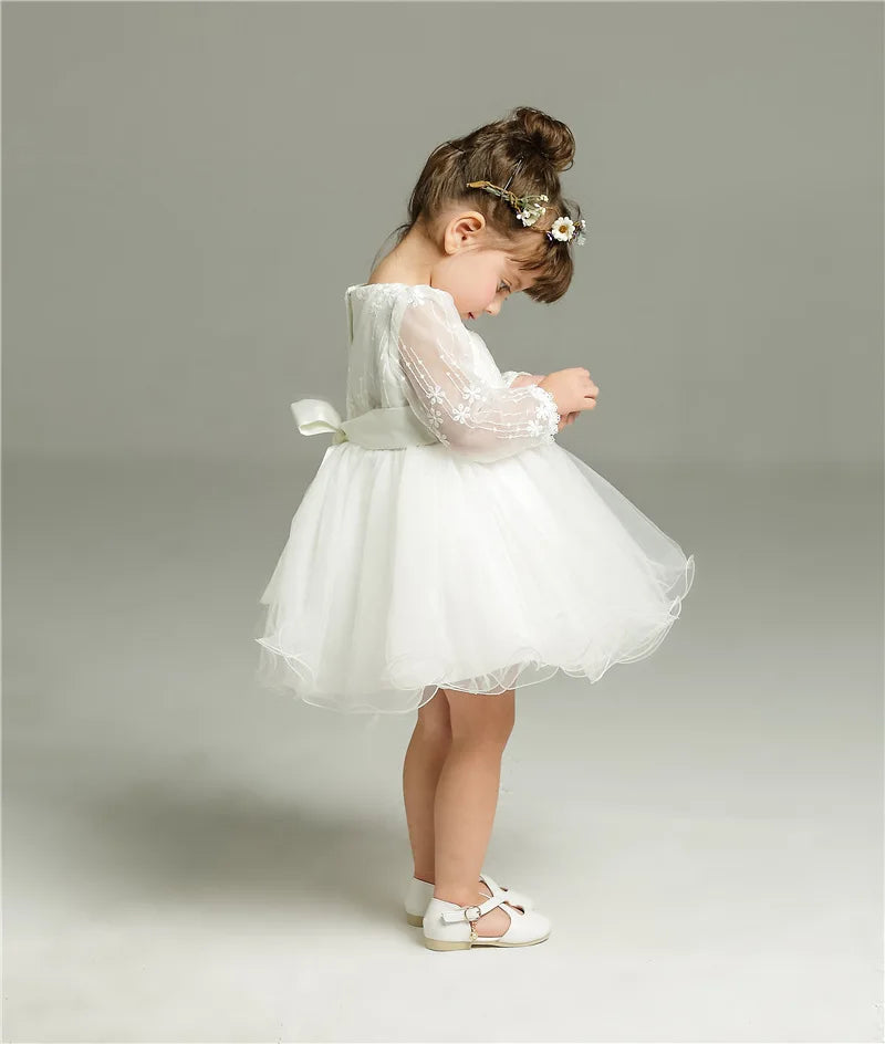 Long Sleeve White Dress