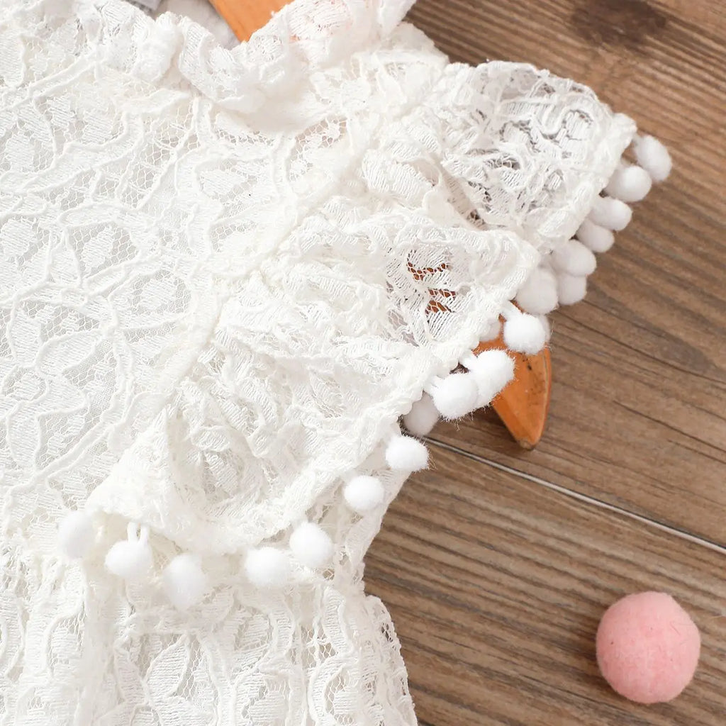Flying Sleeve Princess lase Dress