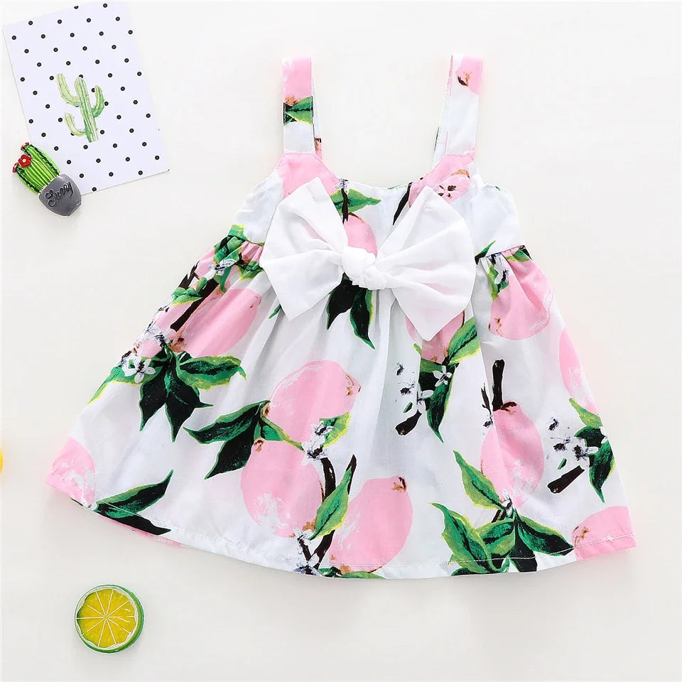 Printed Sleeveless  Princess Dress